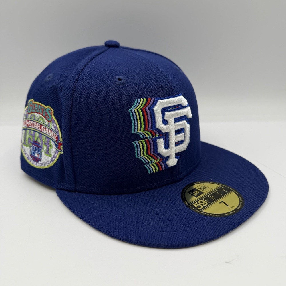 New Era 59Fifty San Francisco Giants Hat Cap Sz 7 Blue Fitted 1984 All Star Game